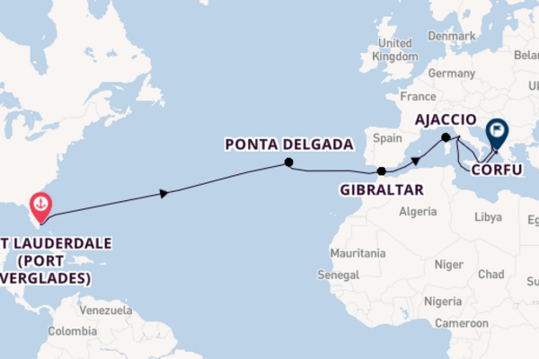 Transatlantic & Repositioning from Fort Lauderdale (Port Everglades), Florida with the Enchanted Princess