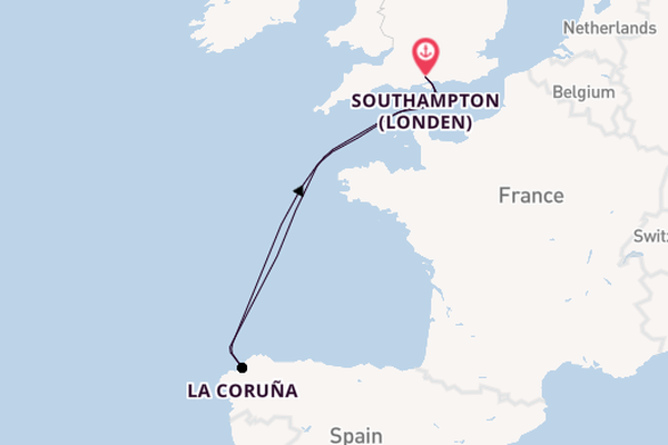 Engeland vanaf Southampton (Londen), Engeland met de Disney Wish