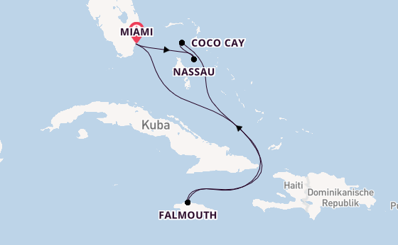 Karibik ab Miami auf der Allure of the Seas
