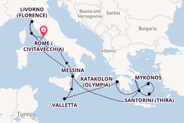 Mediterranean from Rome with the Norwegian Epic