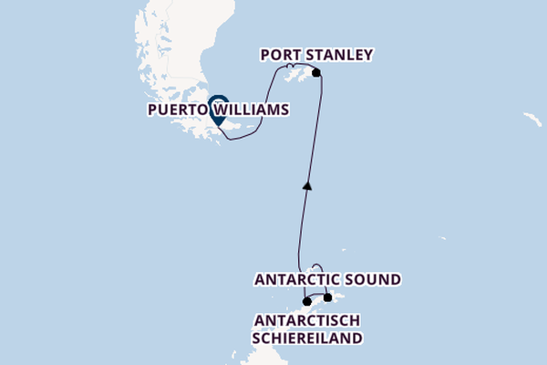 Zuid-Amerika vanaf King George Island, Antarctica met de Silver Endeavour
