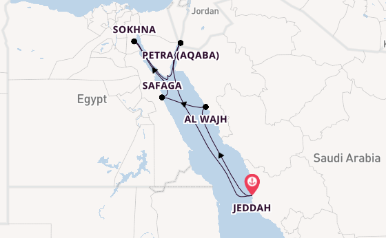Middle East from Jeddah, Saudi Arabia with the Explora V
