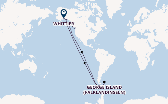 Alaska ab Vancouver, Kanada auf der MS Roald Amundsen