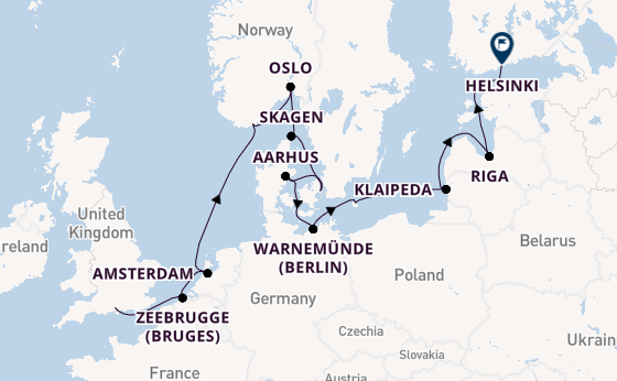 Norway from Southampton, England with the Caribbean Princess
