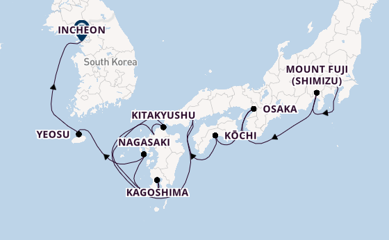 Japan from Tokyo, Japan with the Azamara Pursuit