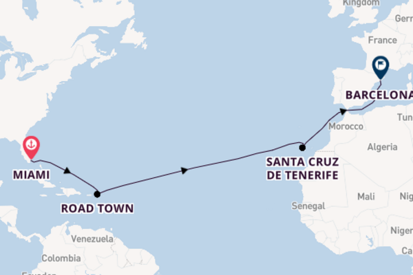 Transatlantic & Repositioning from Miami, Florida with the MSC Divina