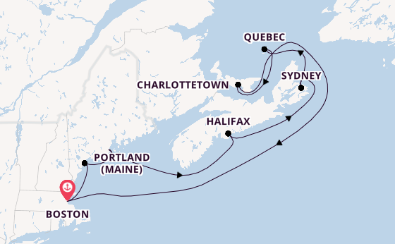 Neuengland ab Boston, USA auf der Celebrity Silhouette