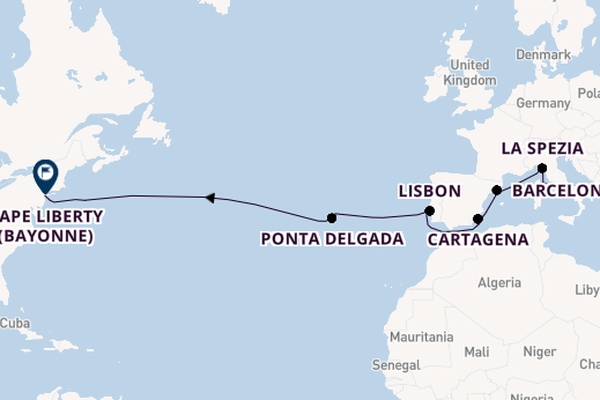 Transatlantic & Repositioning from Rome (Civitavecchia), Italy with the Odyssey of the Seas