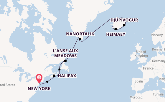 Transatlantic from New York, USA with the Viking Vela