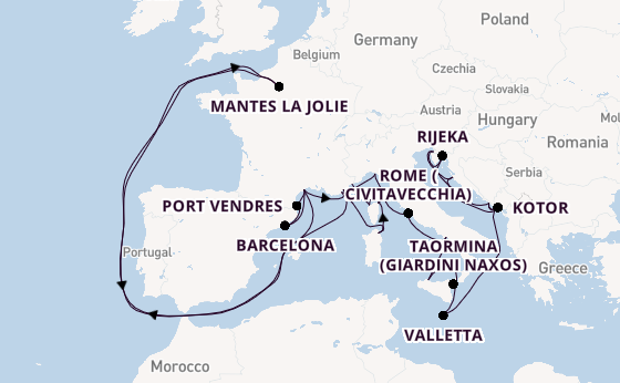 Mediterranean from Dubrovnik, Croatia with the Seabourn Ovation 