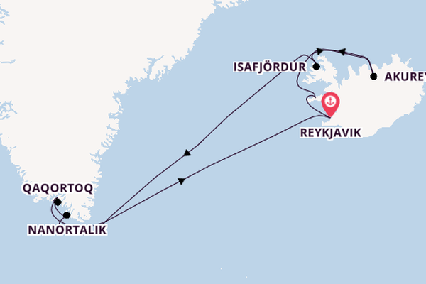 Arktis ab Reykjavik, Island auf der Marina