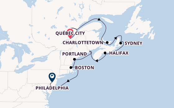 East Coast USA from Québec City, Canada with the Norwegian Pearl