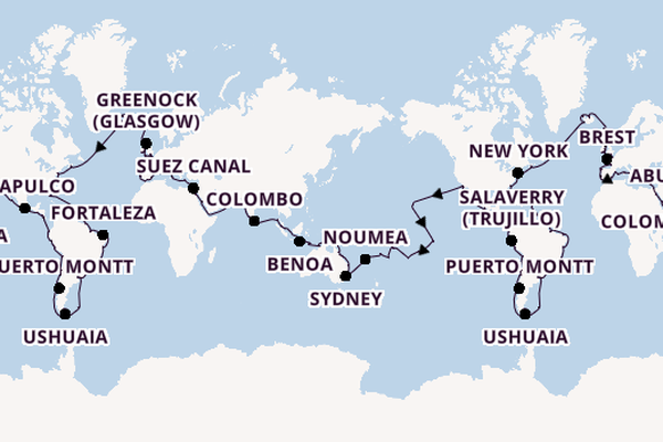 2026 Around The World Cruise