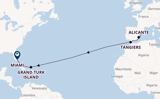 Transatlantic from Barcelona, Spain with the Carnival Sunshine