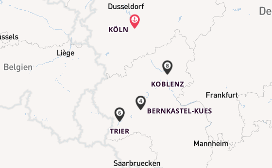 Mosel ab Köln, Deutschland auf der nickoSPIRIT