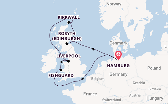 United Kingdom from Hamburg, Germany with the HANSEATIC nature