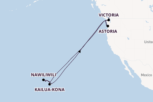 Polynesië vanaf Vancouver, Canada met de Nieuw Amsterdam