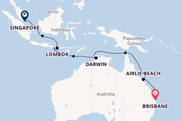 Australia from Brisbane, Australia with the Pacific Encounter