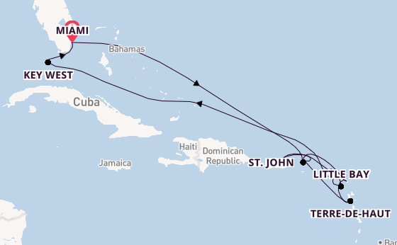 Caribbean vanaf Miami, Verenigde Staten met de EXPLORA III