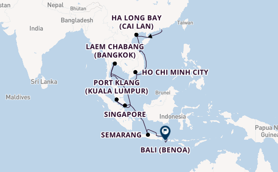 South East Asia from Hong Kong, China with the Viking Neptune
