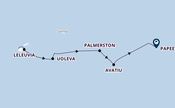 Polynesië vanaf Lautoka, Fiji met de Silver Cloud