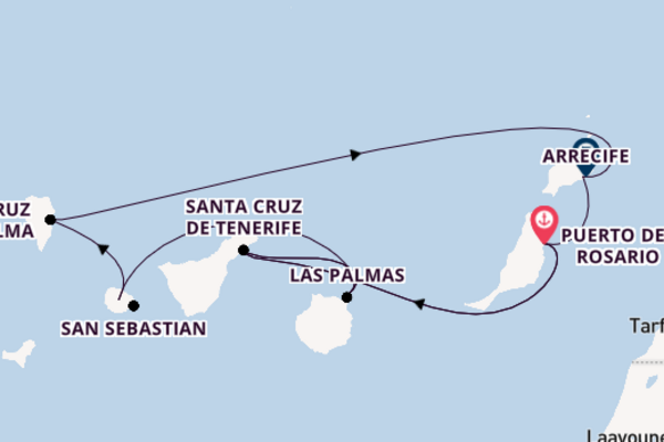 Cruise met AIDA Cruises naar Arrecife