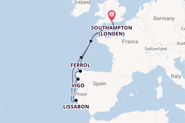 Engeland vanaf Southampton (Londen), Engeland met de Queen Victoria