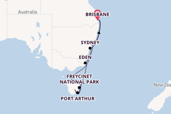 Australia from Brisbane, Australia with the Grand Princess