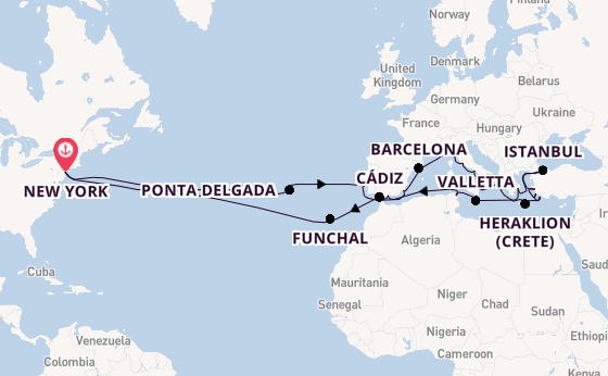 Transatlantic from New York with the Volendam
