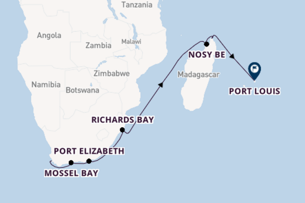 Africa from Cape Town, South Africa with the Norwegian Dawn