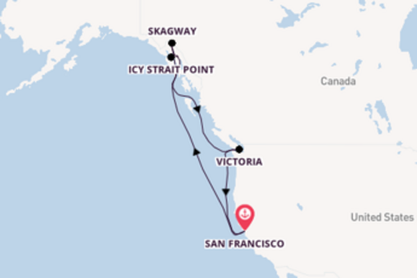 11daagse cruise vanaf San Francisco