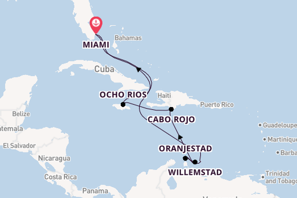 Caribbean vanaf Miami, Verenigde Staten met de MSC Poesia
