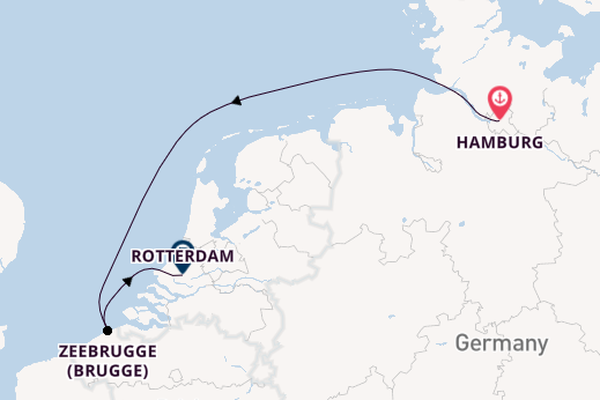 West-Europa vanaf Hamburg, Duitsland met de MSC Preziosa