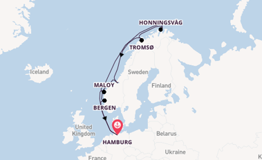 Norway from Hamburg, Germany with the MSC Preziosa