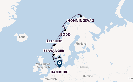 Norwegen ab Travemünde, Deutschland auf der EUROPA