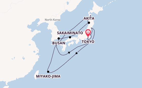Japan from Tokyo, Japan with the Seven Seas Explorer