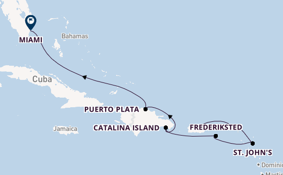 Caribbean from San Juan, Puerto Rico with the EXPLORA III