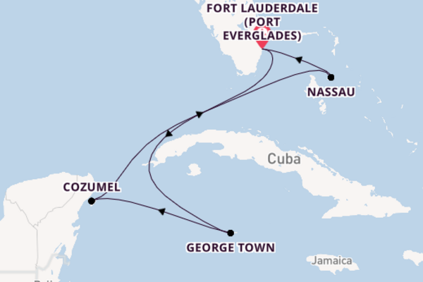 Western Caribbean from Fort Lauderdale with the Celebrity Eclipse