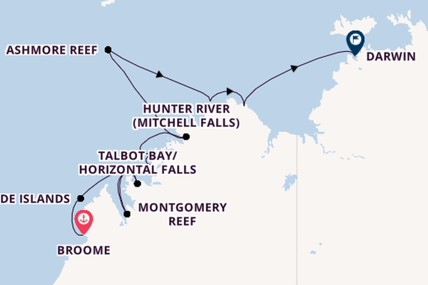 Australia from Broome, Australia with the Seabourn Pursuit