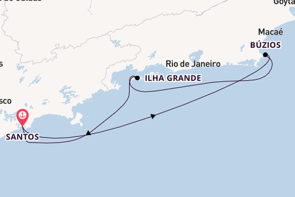 Brazil from Santos, Brazil with the MSC Sinfonia