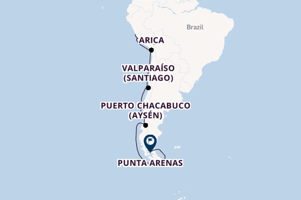 South America from Callao (Lima), Peru with the Sirena