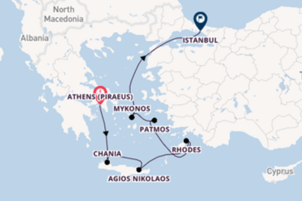 Cruising from Athens (Piraeus) to Istanbul