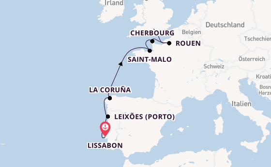 Portugal ab Lissabon, Portugal auf der Seabourn Quest