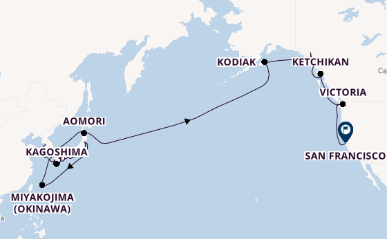 Transpacific from Incheon, South Korea with the Seven Seas Splendor