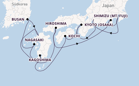 Japan ab Tokio, Japan auf der Nautica