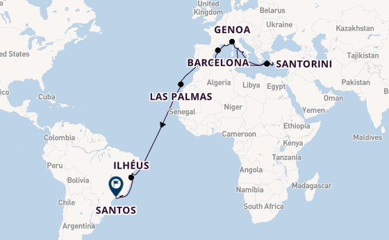 Transatlantic from Rome (Civitavecchia), Italy with the MSC Divina
