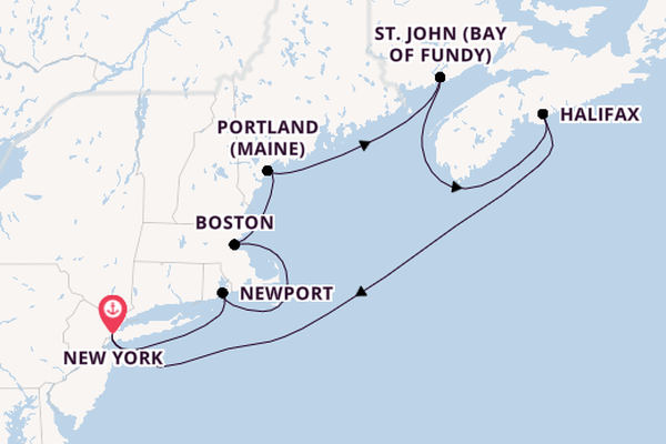 USA Ostküste ab New York auf der Majestic Princess