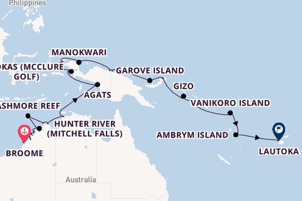 Australia from Broome, Australia with the Seabourn Pursuit