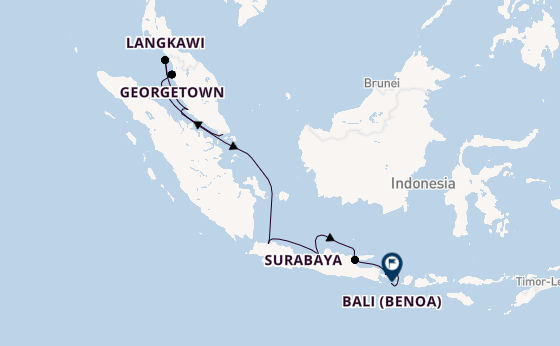 Zuidoost-Azië vanaf Singapore, Singapore met de Seven Seas Explorer