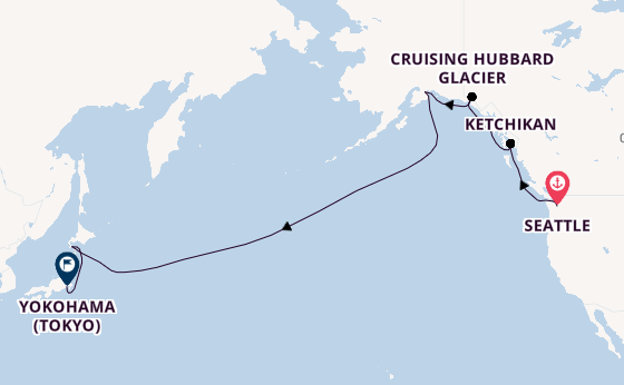 Transpacific from Seattle, Washington, USA with the Norwegian Jade